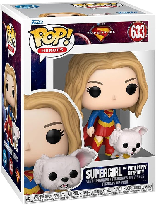 Funko Pop! & Buddy: Supergirl - Supergirl with Puppy Krypto - Collectable Vinyl Figure - Gift Idea - Official Merchandise - Toys for Kids & Adults - Marvel Fans - Figure for Collectors and Display