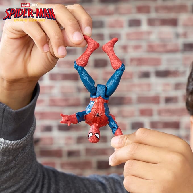 Marvel Studios Spider-Man: Brand New Day ActionVerse Stretch & Blast Buggy, 4.5-Inch Action Figure & Vehicle Toy Set, Super Hero Toys , Ages 4+
