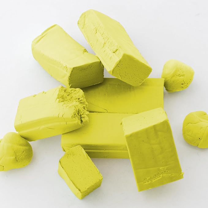 BAZIC Products Yellow Modeling Clay, 1 lb, Non-Hardening, for Sculpting Art Crafts, Reusable, 2 Pack