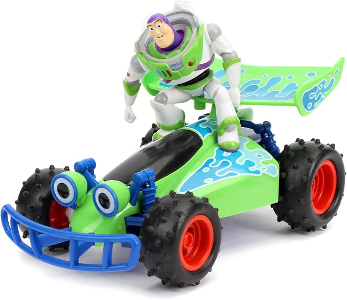 Jada Toy Story Turbo Buggy RC Buzz Lightyear 1 24 Scale Remote Control Car with Turbo Boost 2.4GHz USB Rechargeable Toys