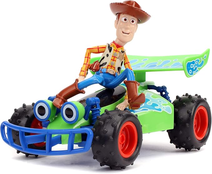 Jada Disney Pixar Toy Story 4 Turbo Buggy W/Woody Radio Control Vehicle, 2.4 Ghz, 1: 24