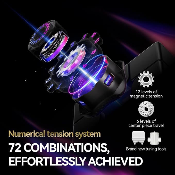 GAN 16 Maglev MAX-L Speed Cube 3x3 Magnetic, Power Stability Handfeel Max Professional Speedcube, Brain Teaser Puzzle Fidget Toy for Kids Adults, 2025 Pinnacle Flagship UV Version GAN16, 57mm