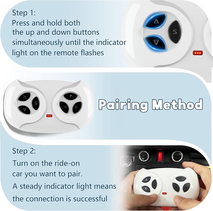 ANPABO 2.4GHz Bluetooth Remote Control Replacement for Ride on Car, Compatible Mercedes-Benz G63, Remote Controller for 12V/24V Electric Vehicles/g Wagon Toy car/Toddler Remote Control car