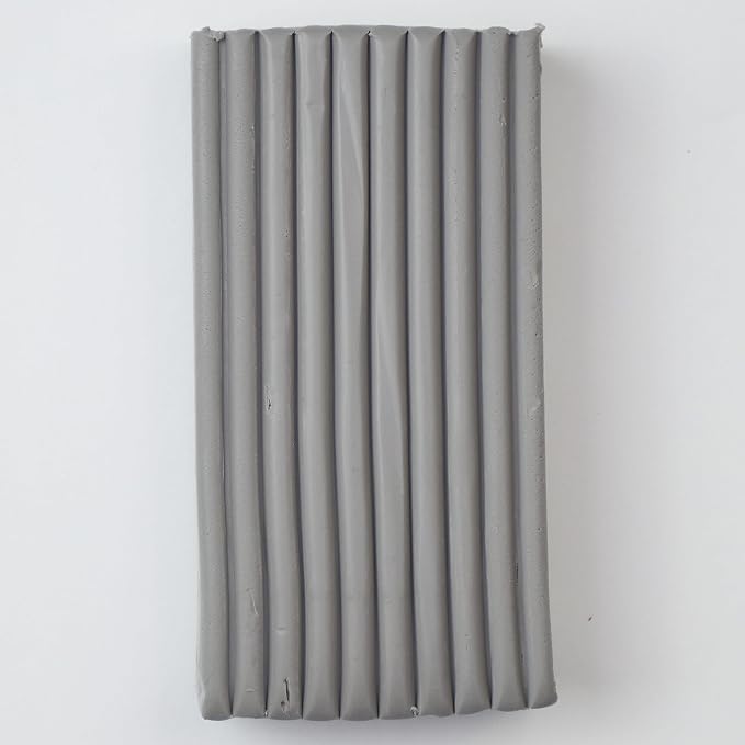 Super Sculpey Medium Gray, Premium, Non Toxic, Medium firmness, Sculpting Modeling Polymer clay, Oven Bake Clay, 1 pound bar. Great for all advanced sculptors, model makers and movie studios