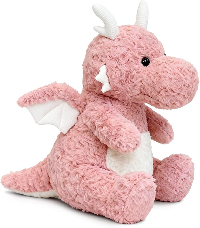 SUSULF Little Flying Dragon - Cute Stuffed Animal Plush Toy - Adorable Soft Dragons Toy Plushies and Gifts - Perfect Present for Kids (Pink,7.87in/20cm)