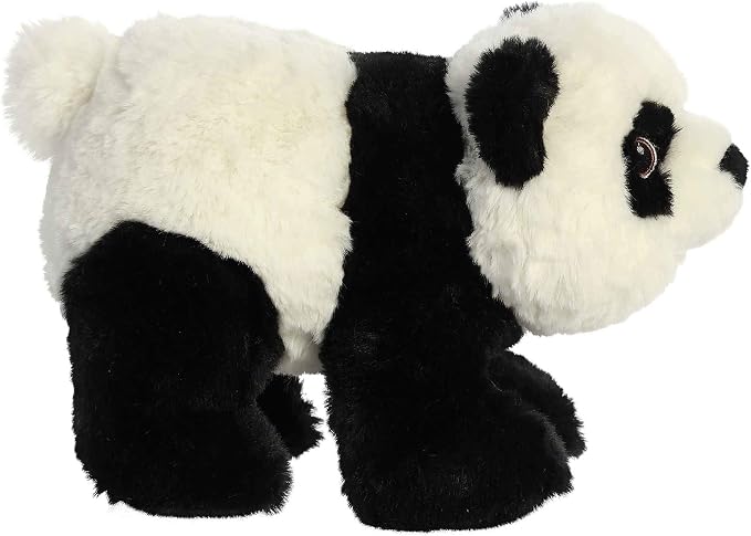 Aurora® Responsibly Made Eco Nation™ Panda Stuffed Animal - Ideal for Playtime Adventures - Perfect for Birthdays or Just Because - Black 9 Inches