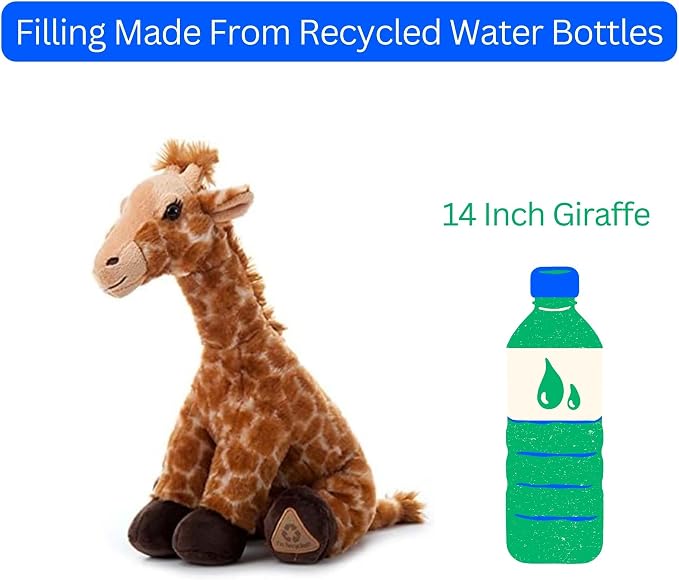The Petting Zoo Giraffe Stuffed Animal, Gifts for Kids, Wild Onez Zoo Animals, Giraffe Plush Toy 13 inches