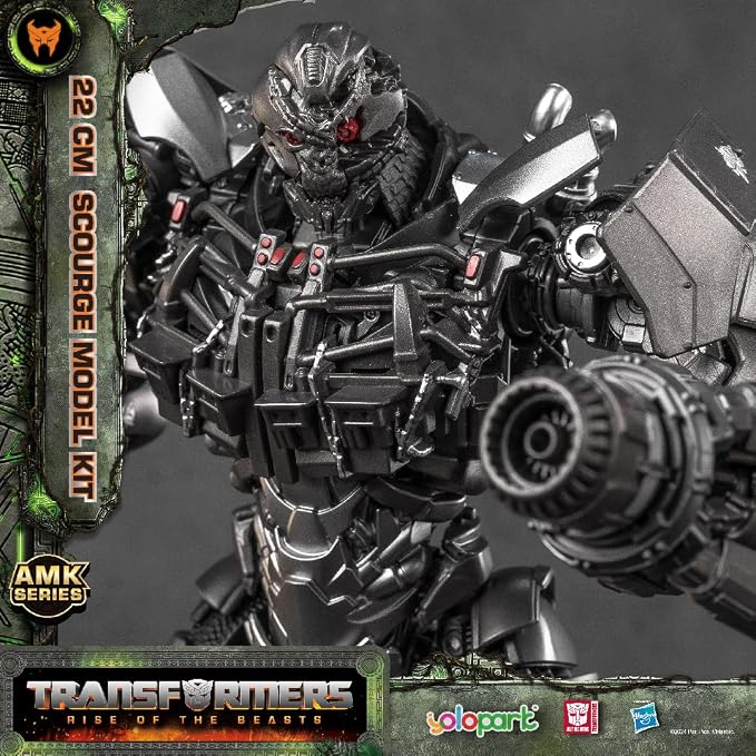 YOLOPARK Scourge Transformer Toys,Transformers Rise of The Beasts Action Figure,Highly Articulated 8.66 Inch No Converting Model Kit,Great Collection Birthday Gifts for Men Women