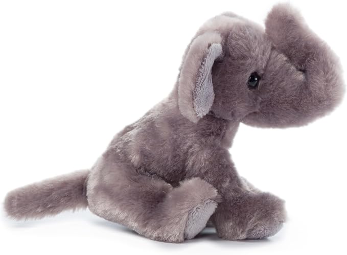 The Petting Zoo Elephant Stuffed Animal Plushie, Gifts for Kids, Wild Onez Babiez Wildlife Animals, Elephant Plush Toy 6 Inches