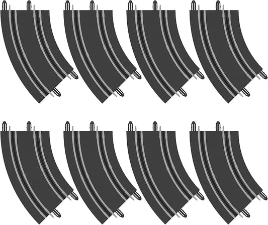 AGM MASTECH Extension Set #2-8 Piece Curved Track Expansion Accessory Pack - for Use with 1: 64 Scale AGM MASETCH 1:64 Slot Car Racetrack Systems, MR-P02