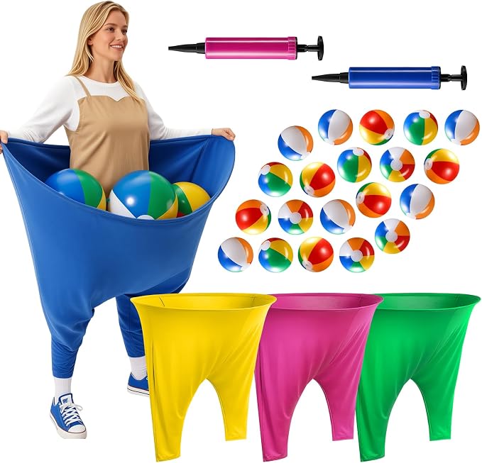 Granny Pants Yard Game Sets,4PCS Granny Pants Family Party Outdoor Games with Bouncy Balls for Adults and Kids,The Family Reunion Ultimate Backyard Party Games
