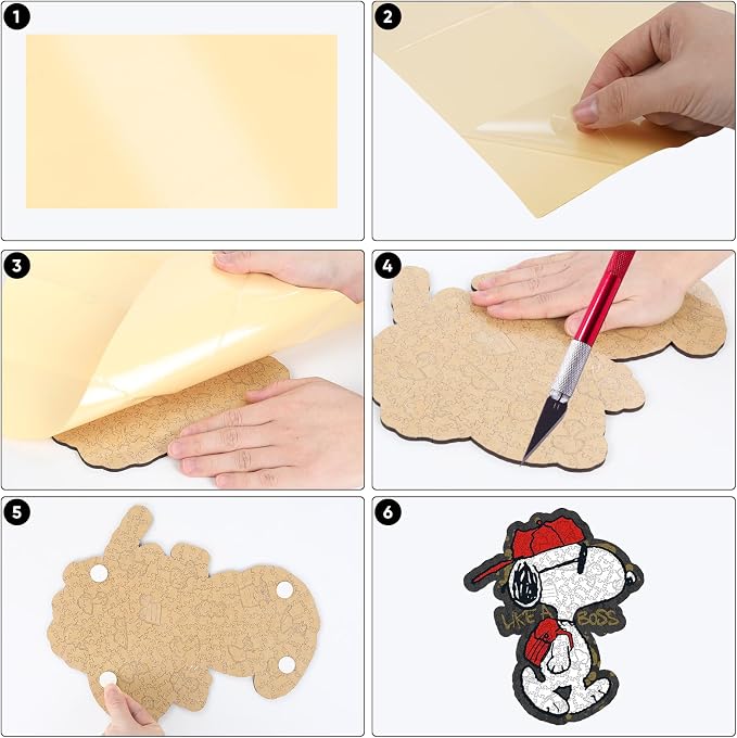 Peanuts Wooden Puzzles for Adults – Snoopy Puzzles for Fans, 200 Pieces Unique Shaped Jigsaw Puzzles, Best Gift for Snoopy Lovers, 5MM Thick, Officially Licensed Merchandise – Joe Cool, 12.5" x 10.4"