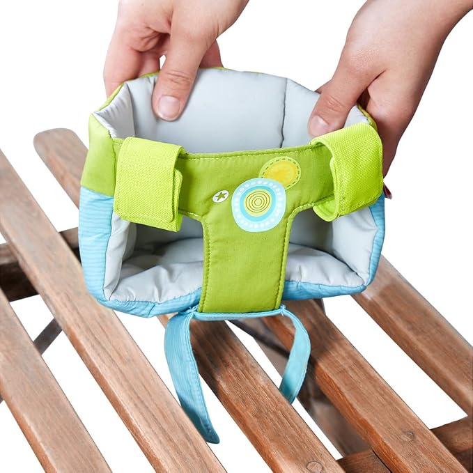 HABA Soft Doll Bike Seat – Babydoll Accessories for Toddler and Seat Attachment for Scooters, Trikes & Bikes for Toddlers 18+ Months, Fits Most Plush Toys & Baby Dolls Up to 15”