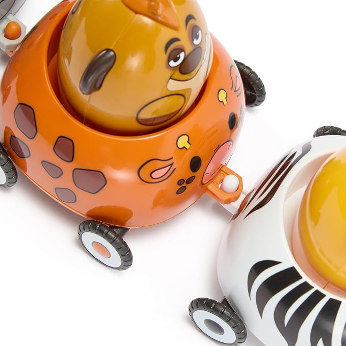 Disney Store Official The Lion King Pull Toy - Includes Simba, Timon, & Pumbaa on Elephant, Zebra, & Giraffe Cars - Perfect for Disney Gifts, Kids Toys, & Sensory Toy Collections