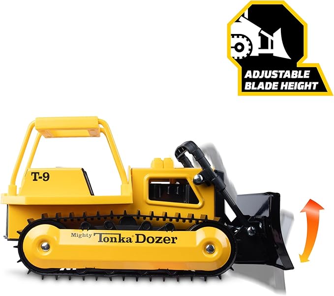 Tonka Retro Collector's Edition - Made with 2X More Steel, Kids Construction Toy, Metal Truck, Toy Truck for Boys and Girls, Kids, Toddlers, Ages 3+, Bulldozer - Amazon Exclusive