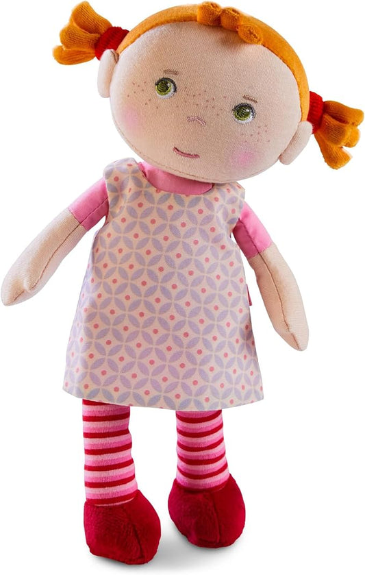 HABA Snug-up Roya – Soft Baby Doll with Red Hair & Embroidered Face, Washable First Baby Doll