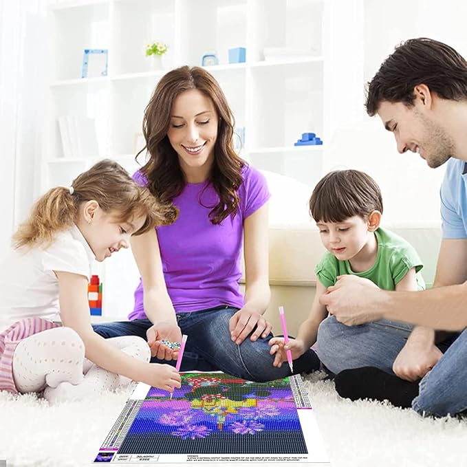 JAKI Diamond Painting Kits for Adults-Castle Diamond Art Kits for Adults,Gem Art Kits for Adults Pictures Arts Craft for Home Wall Decor (12x16inch)