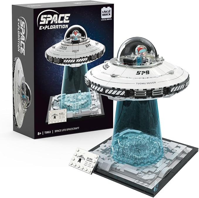 UNCLE BRICK Space UFO Spaceship Building Sets, Galaxy Interstellar Spaceship Sets,Collection Creative Star Spaceship Building Kit for Animation Fans,for Boys and Gril Age 8-12
