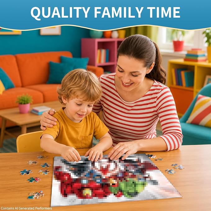 60 Pieces Puzzles for Kids Ages 3-8, Jigsaw Puzzles in Metal Box, Educational Learning Toys, Children Jigsaw Puzzles Kids Puzzles Games for Girls and Boys