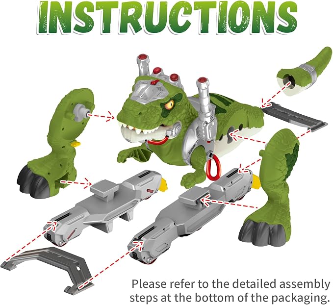 Dinosaur Ride On Toy Cars for Kids, Toddler Electric Ride On Toys with Music, Light & Smoke, Preschool Kids Scooter Foot-to-Floor Walker Indoor Outdoor,Birthday Xmas Gifts for Boys Age 3 4 5