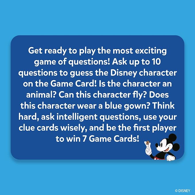 Skillmatics Guess in 10 Disney, Card Game for Girls, Boys, Kids, Teens, Adults Who Love Cinderella, Mickey Mouse, Moana, Travel Toy, Screen-Free Fun, Gifts for Ages 6, 7, 8, 9 and Up
