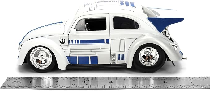 Jada Star Wars R2-D2 with 1959 Volkswagen Drag Beetle 1:24 Die-Cast Vehicle & 2.5-Inch Figure Toys