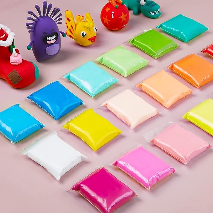 EDIFON Air Dry Clay Kit, 36 Colors Modeling Clay with Tools, Ultra Light, Safe and Non-Toxic, Ideal Gift for Kids (36 Colors+ Tools)