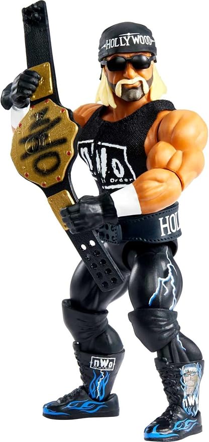 Mattel WWE Superstars Action Figure & Accessories, Series 1 “Hollywood” Hulk Hogan Retro Collectible with Swappable Hands