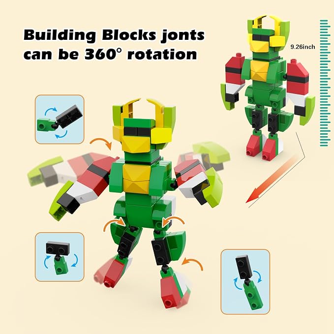 Building Blocks for Kids Ages 3-8| 8-Color Building Bricks for Toddlers Development, Creativity, and Motor Skills| 209-piece Toy Building Sets for Ideal Christmas/Birthday Gifts for Boys & Girls