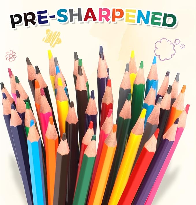 YEGEER 900 Count Colored Pencils Bulk, 12 Assorted Colors, 75 Packs Pre-sharpened Coloring Pencils Set for Kids and Adult, Teachers Essential Classroom Prizes, Back to School Supplies