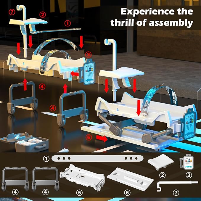 Ambulance Toy for Boys 3 4 5 6 7 8 Years Old : Friction Powered Truck Toys with Light and Sound Gifts for Girls Age 3-12 | Emergency Vehicle Kids Toys | Play & Learn Toy