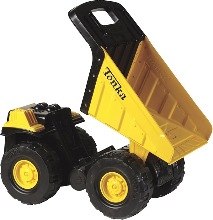 Tonka Toughest Mighty Dump Truck, Yellow, (L x W x H) 12.00 x 19.00 x 10.75 Inches
