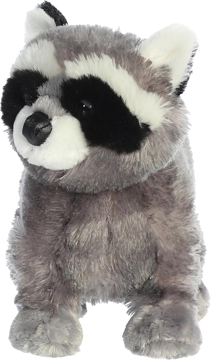 Aurora® Adorable Flopsie™ Bandit™ Stuffed Animal - Used to Create Imaginative Play Adventures - Perfect for Birthdays, Kids and Adults, All Ages - Gray 11 Inches