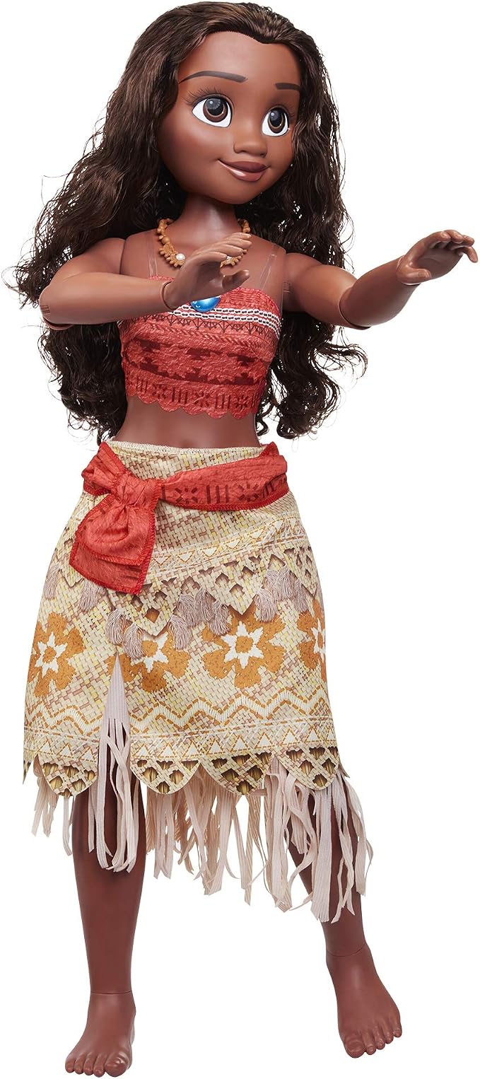 Disney Moana Doll 32" Tall Playdate Perfectly Poseable Doll, Includes Hair Comb, Playdate Moana Fashion Doll, Moana Doll Stands 32 Inches Tall! Great Gift for Girls