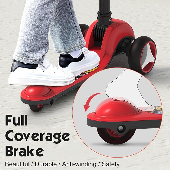 MOUNTALK Kids Scooter for Ages 1-12 Years, 3 Wheels Toddler Scooter for Children Age 1-3/3-5/5-8/8-12 Boys and Girls with Adjustable Heights and LED Wheels