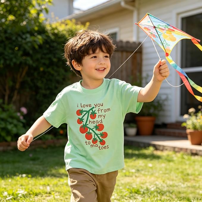 Construction Shirt Toddler Kids Tomatoes Racoon Graphic Tee Outfit Boy Girl Frog Christian Clothing 2-7 Years