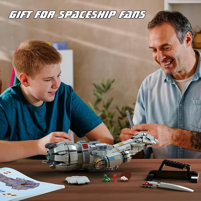 Firefly-Class Spaceship Building Set, Sci-Fi Space Wars Ship Model Toys, Compatible with Lego, Collectible Creative Building Blocks for Adults, Aged 18+ (1345 PCS)
