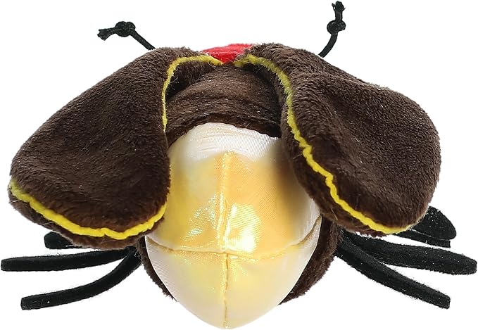 Aurora® Adorable Mini Flopsie™ Lux Firefly™ Stuffed Animal - Mini Companions Ready for Playful Adventures - for Kids All Ages, Toddlers, Adults, and Families - Brown 7.5 Inches
