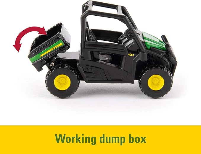 ERTL Iron John Deere Die-Cast Replicas - Includes Tractor, Gator, and Skid Steer Farm Toys with Collectible Display Box - John Deere Tractor Toys - 3 Inch - 3 Count - Ages 3 Years and Up