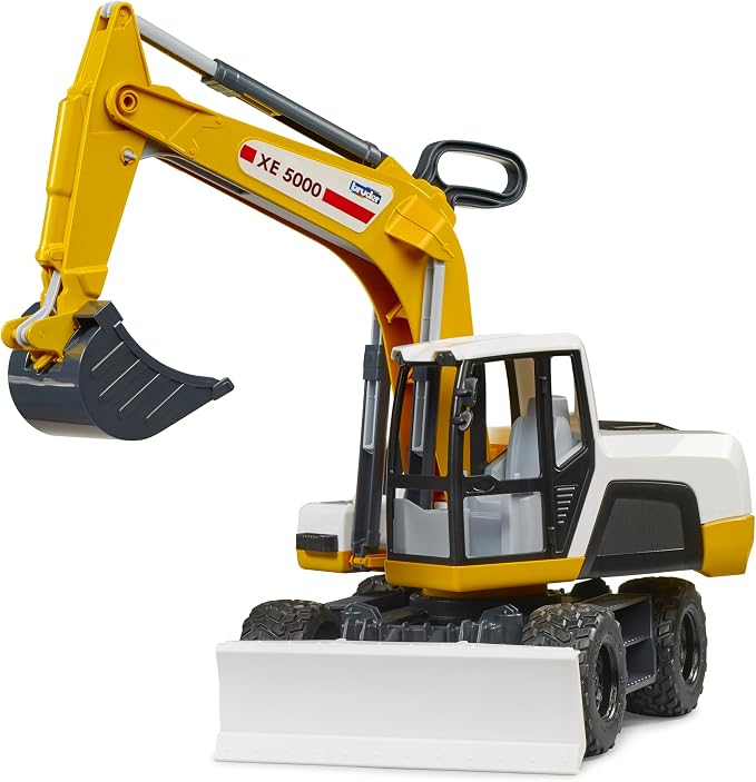 Bruder 03413 Mobile Excavator Yellow/White