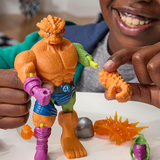 MixMashers Marvel’s The Thing Custom Avengers Mix-and-Match Deluxe Action Figure & Accessories, 5-Inch-Scale (12 CM) Super Hero Toys for Kids, Ages 4+