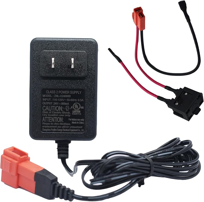 24V Charger for Ride on Toys Car 24 Volt (28.8V) Battery Wire Harness for Kids Electric Car Compatible with First Ride On Ford Bronco Raptor 24V Chevrolet Silverado Replacement Parts
