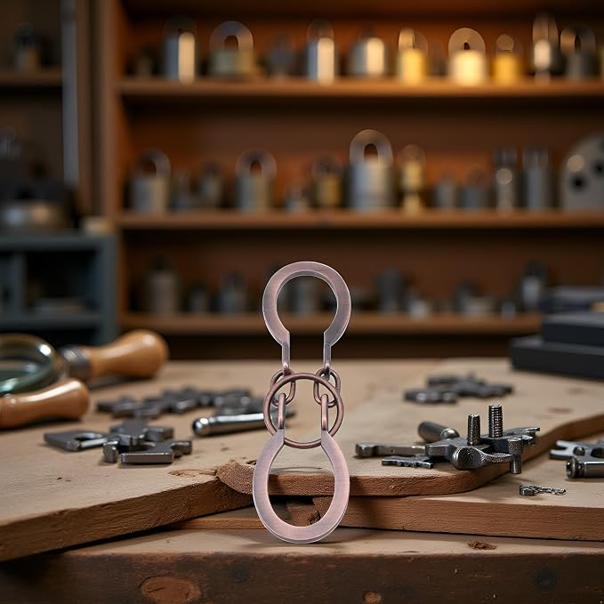 1PC God Lock Puzzle Metal Ring Solution Intellectual Deduction Unlock Puzzle Brain Tease Unlock Horseshoe Buckle Gift