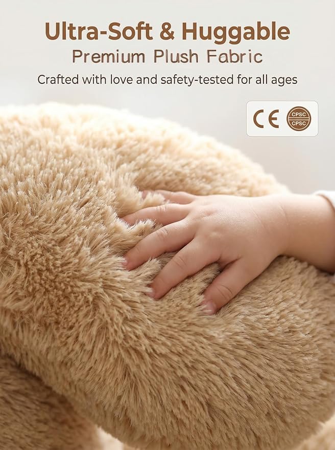 MaoGoLan 5Pcs Big Teddy Bear Plush with 4 Babies,41" Cuddly Giant Bear Stuffed Animal with Zipper Storage for Small Teddy Bear Plushies in Bulk for Baby Shower,Party Favor,Decorations,Kids,Adults