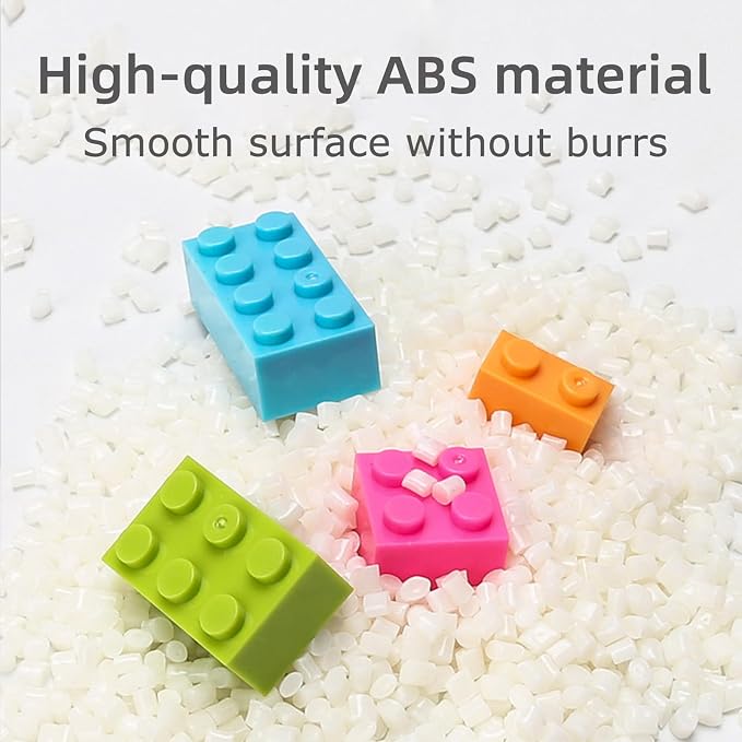 Bulk Building Bricks, Compatible with Lego and All Brands, 8 Sizes and A Variety of Colors to Mix and Match，Random Color (240, Mixed Colors)
