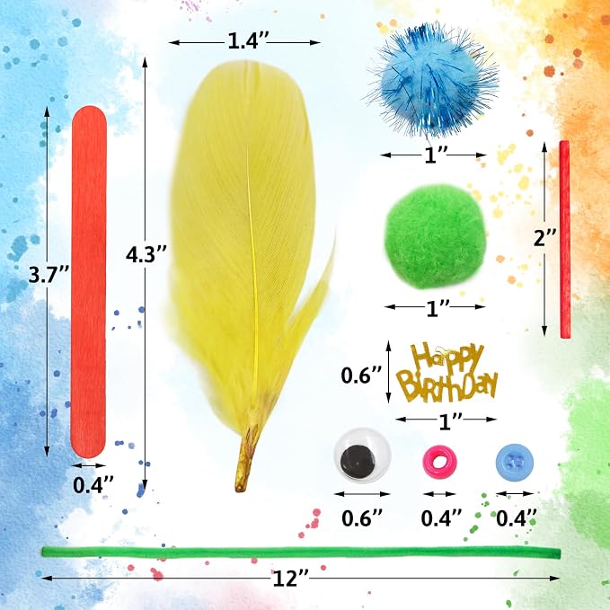Treasure Cove Arts and Crafts Supplies for Kids Craft Supplies Materials Kit DIY School Craft Kit Toddler Art Set Activity Materials for Preschool Kindergarten Crafting Project Art Activity 1850Pcs