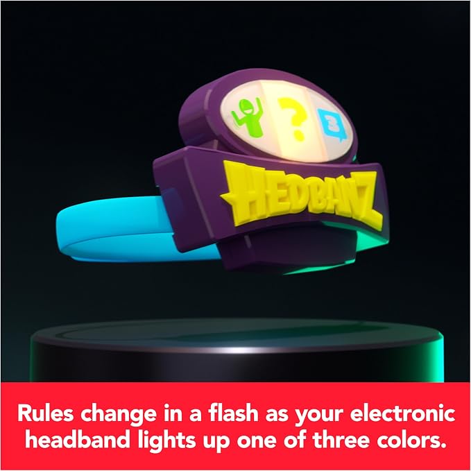 Spin Master Games, Hedbanz Lightspeed with Lights & Sounds, Classic Hedbanz with an Electronic Twist, 2-6 Players, Kids Games, Games for Family Night, for Ages 6 & Up