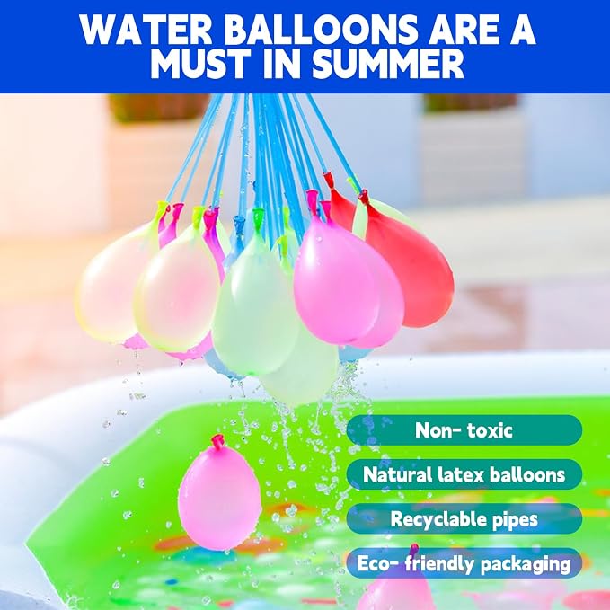 999 Pcs Tropical Summer Multicolored Water Balloons Outdoor Play Fun Water Ball Toys for Adults,Boys and Girls
