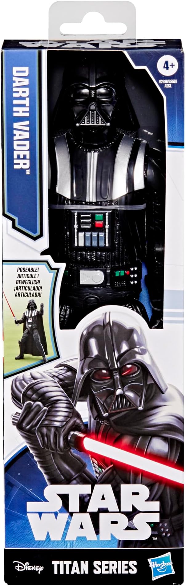 STAR WARS Titan Series Darth Vader, 12-Inch Action Figure & Accessory, Toys for Boys & Girls Ages 4+