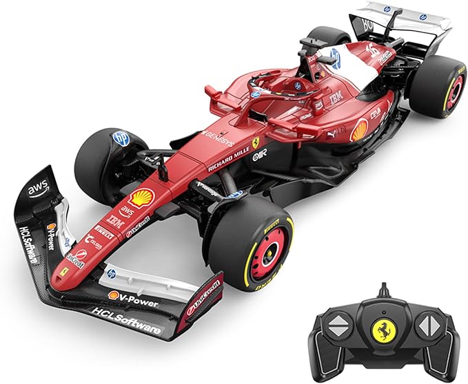 Voltz Toys Licensed 1:18 Ferrari SF-25 Remote Control Vehicle - RC Series for Kids and Adults - 2.4GHz Racing Toy for Gift (1:18 Ferrari SF-25)